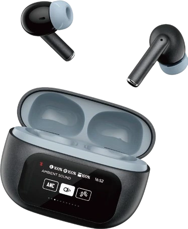 G01ANC TWS earbuds with screen charging case