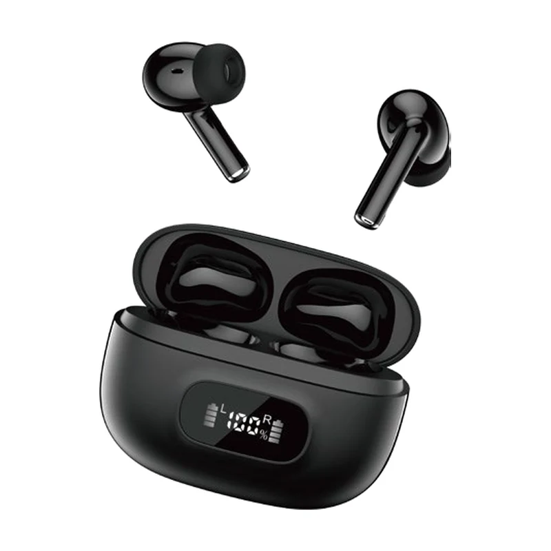 G16 ANC in-ear TWS earbuds and charging case on white background