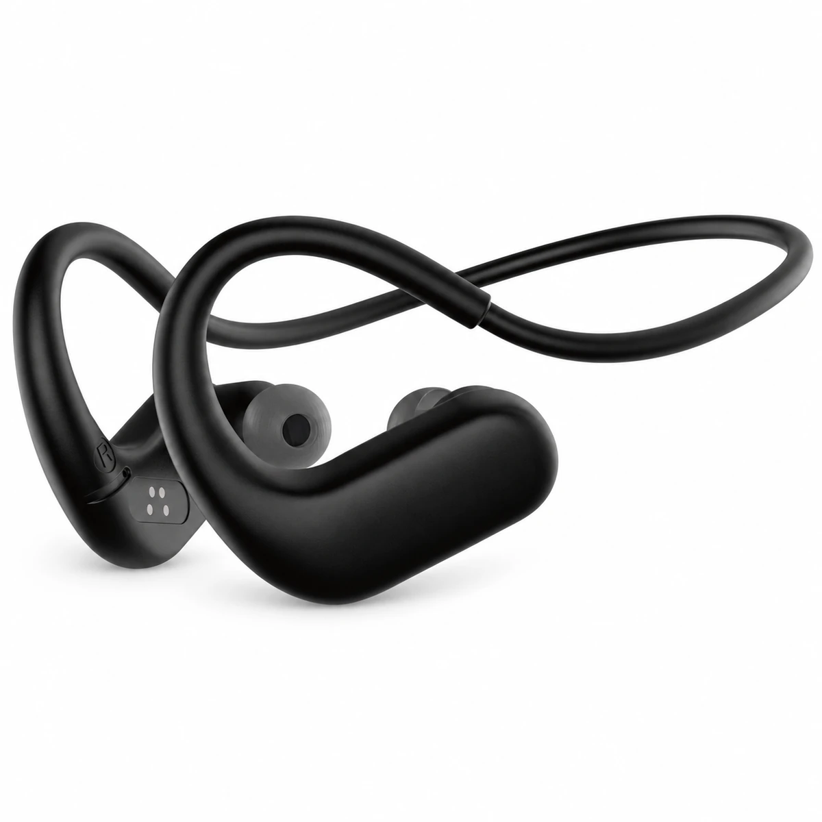 S710 bone conduction headphones on a white background, supplier branding digitally removed