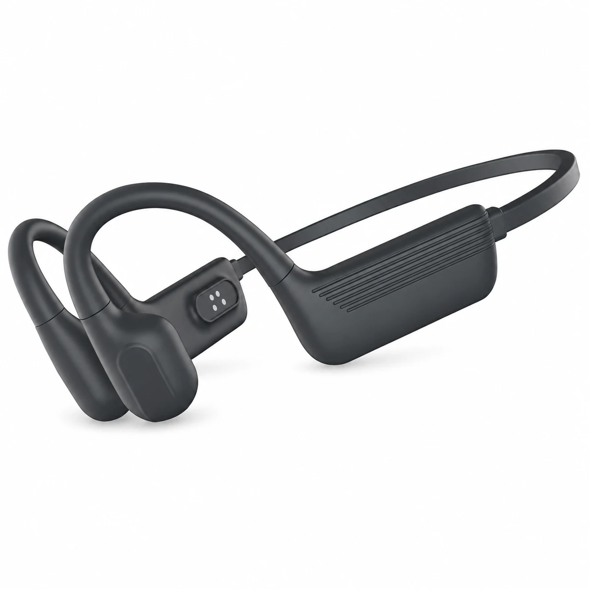 S820 bone conduction headphones on a white background, supplier branding digitally removed