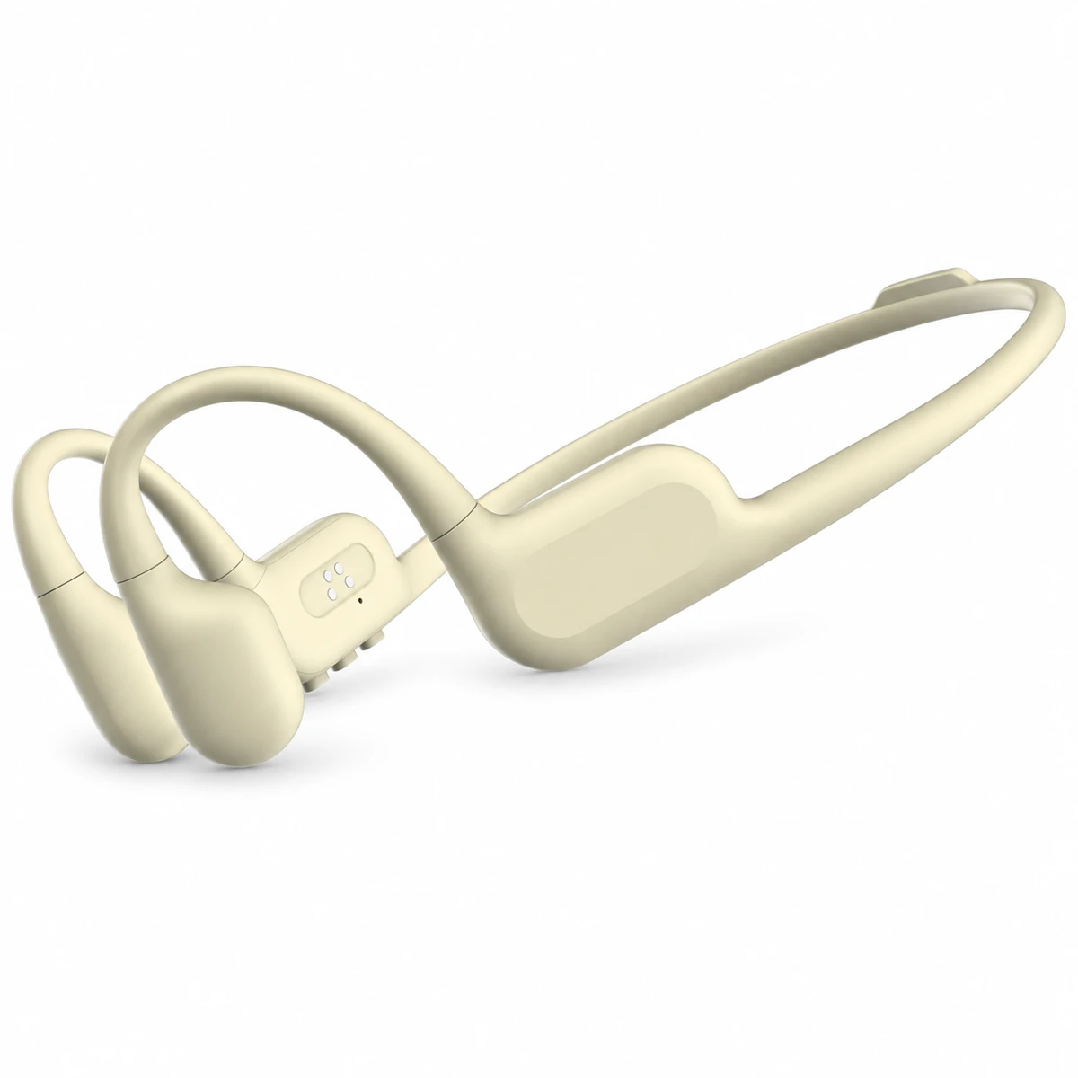 S870-A4 bone conduction headphones on a white background, supplier branding digitally removed