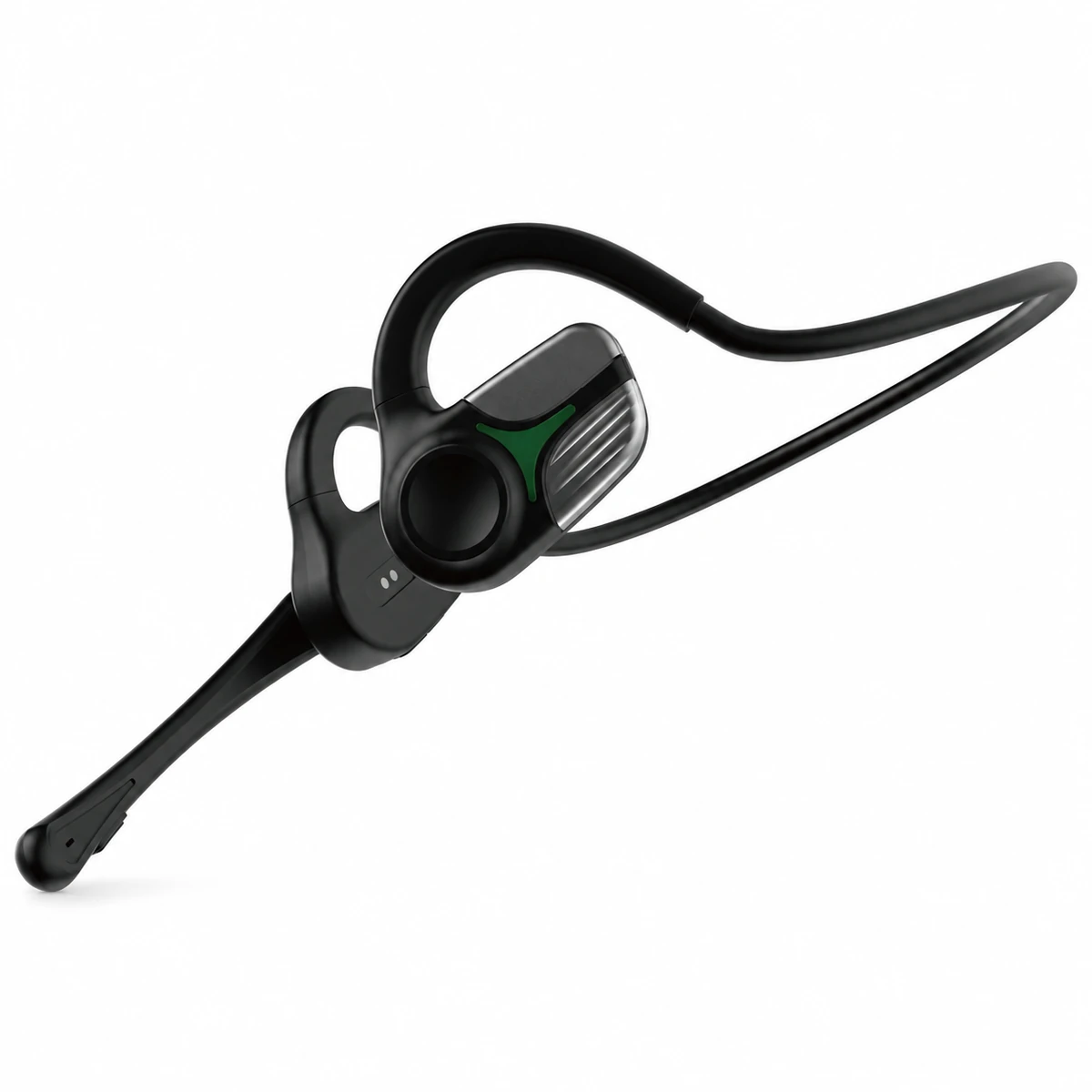 S9 bone conduction headphones on a white background, supplier branding digitally removed