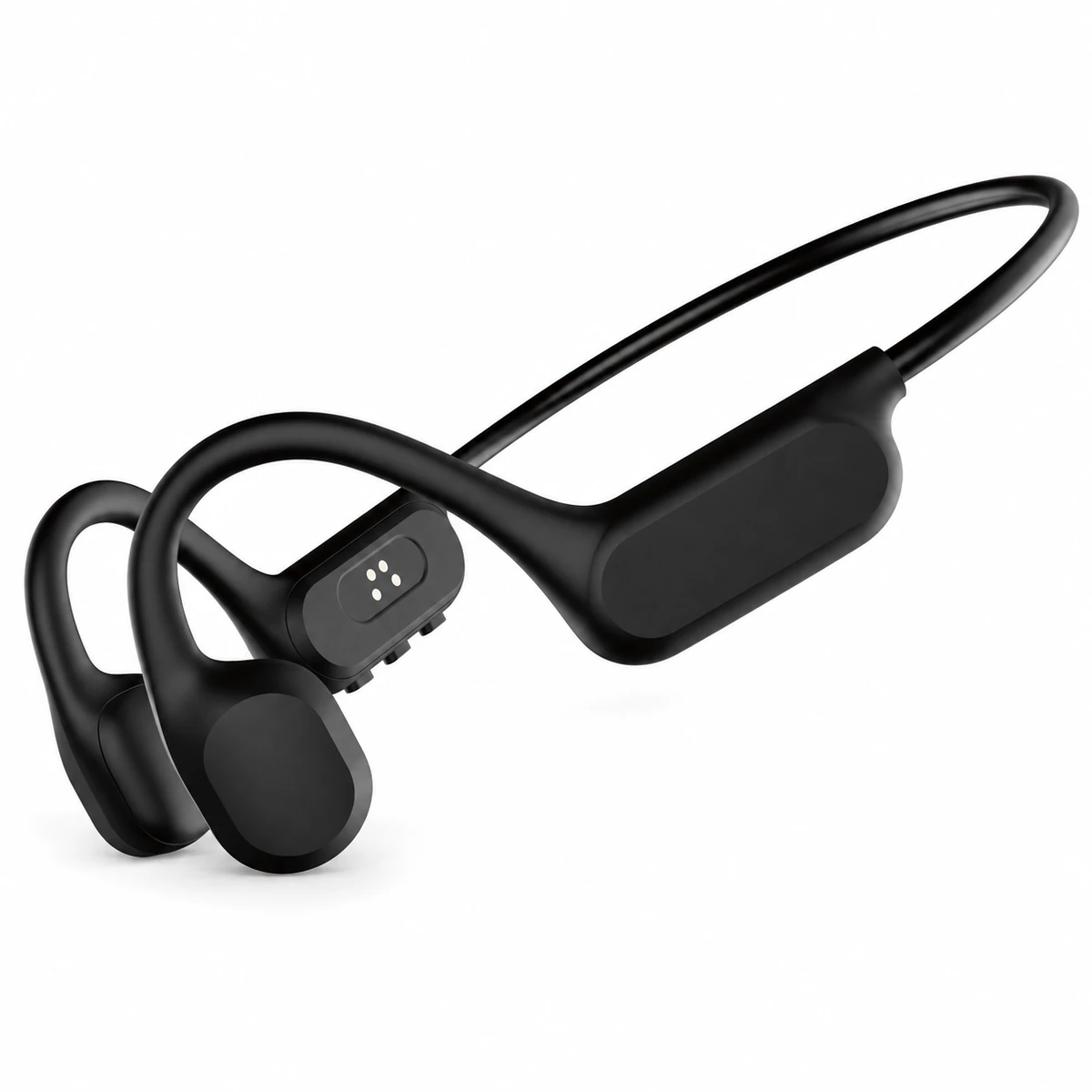 S950 bone conduction headphones on a white background, supplier branding digitally removed