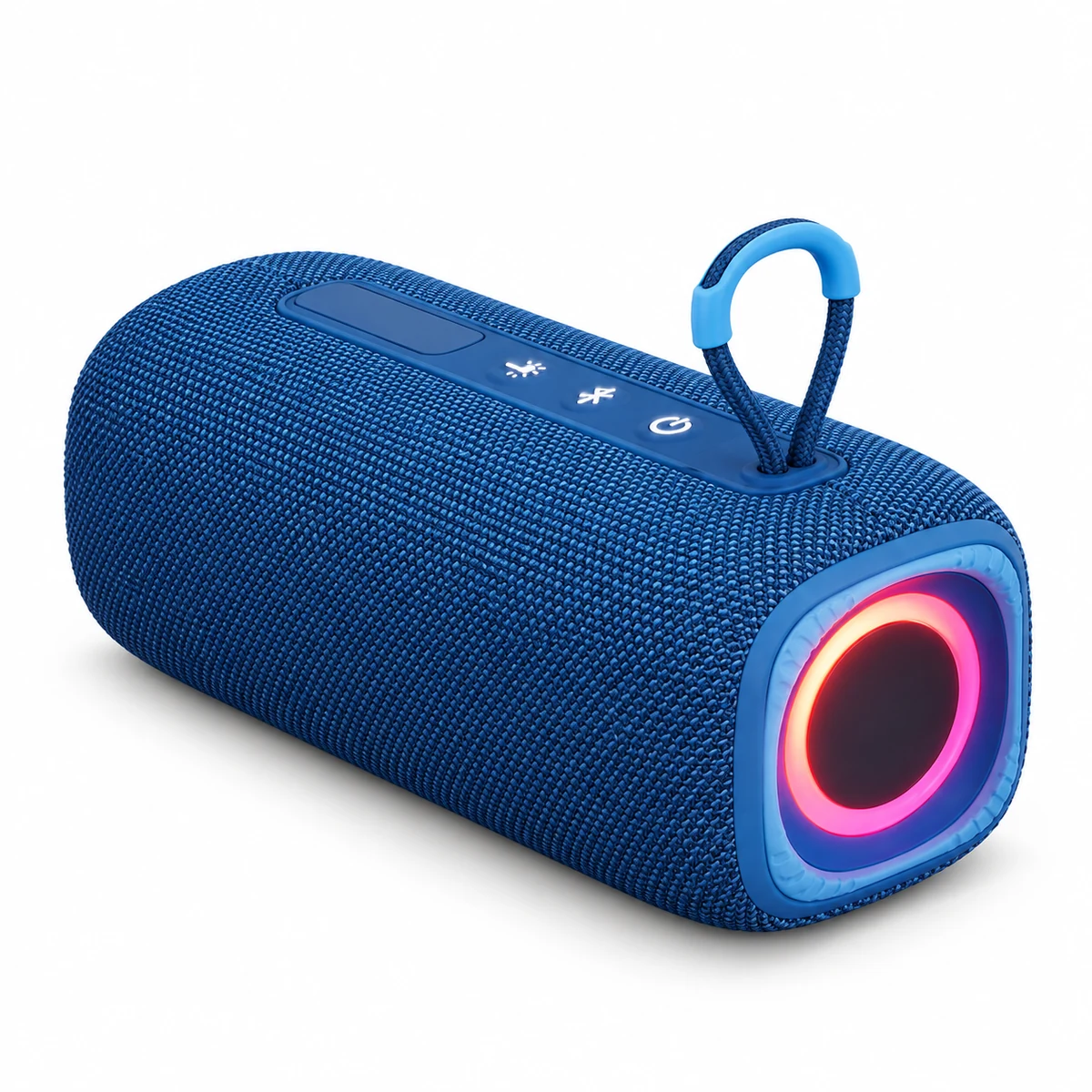 YGF654 16W portable Bluetooth speaker on white background, digitally retouched without supplier logo