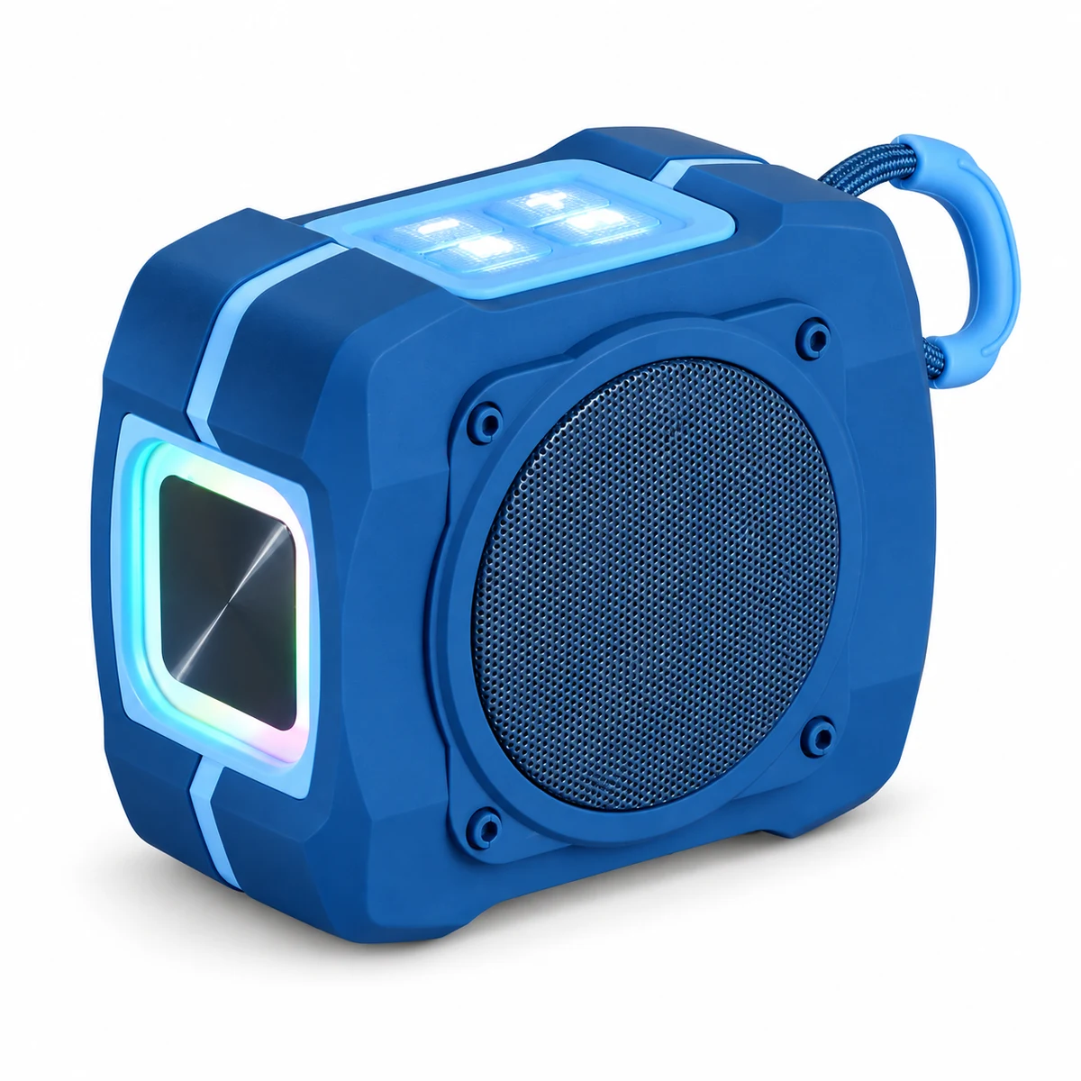 YGF661 5W portable Bluetooth speaker on white background, digitally retouched without supplier logo