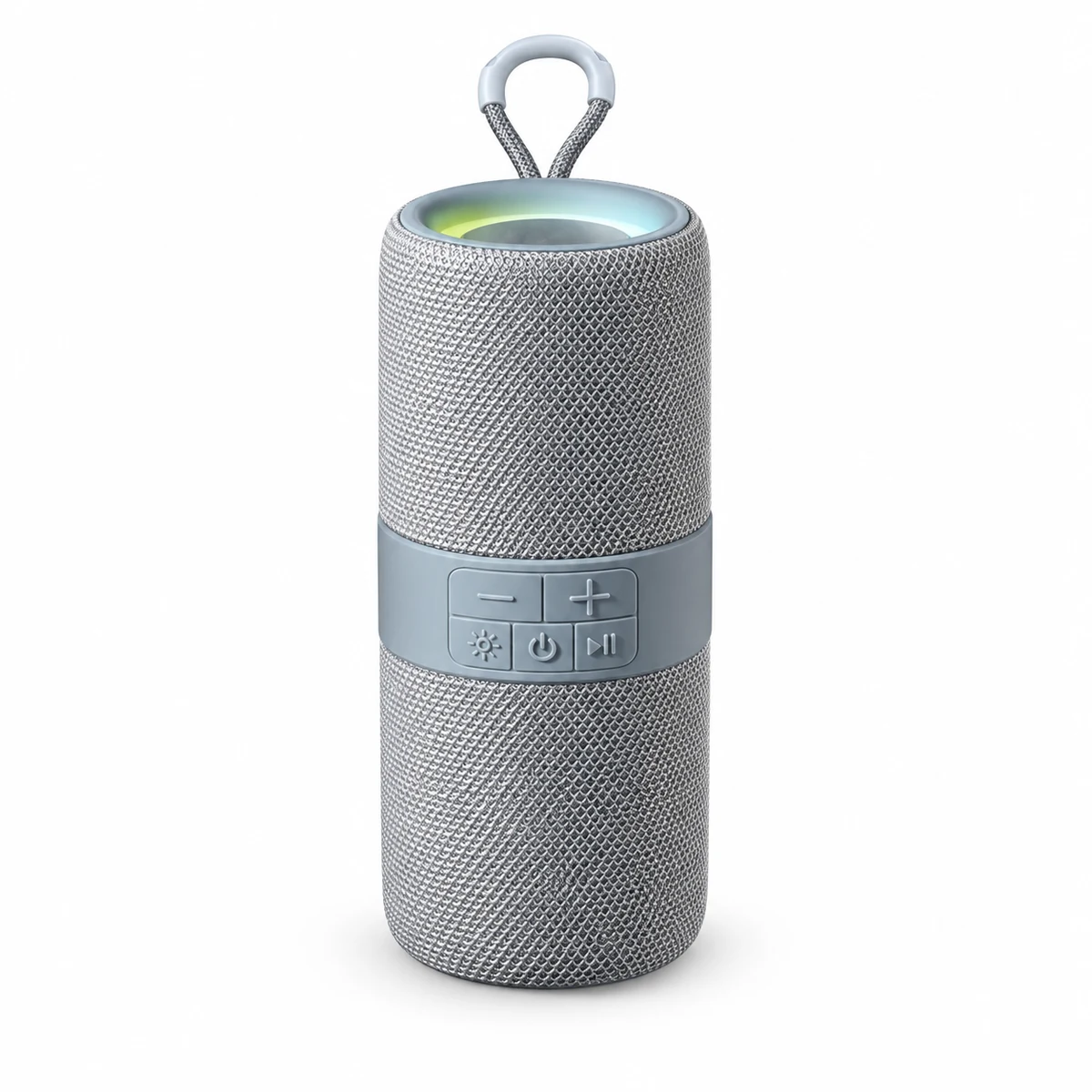 YGF671 10W portable Bluetooth speaker on white background, digitally retouched without supplier logo
