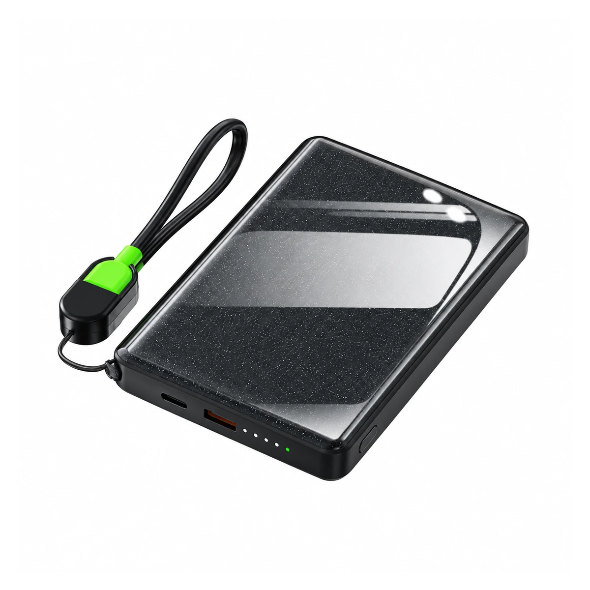 Y058 wireless charging power bank on a white background