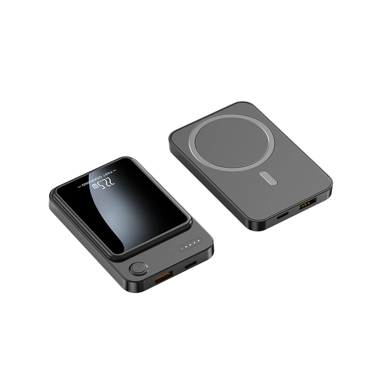 Y209 wireless charging power bank on a white background