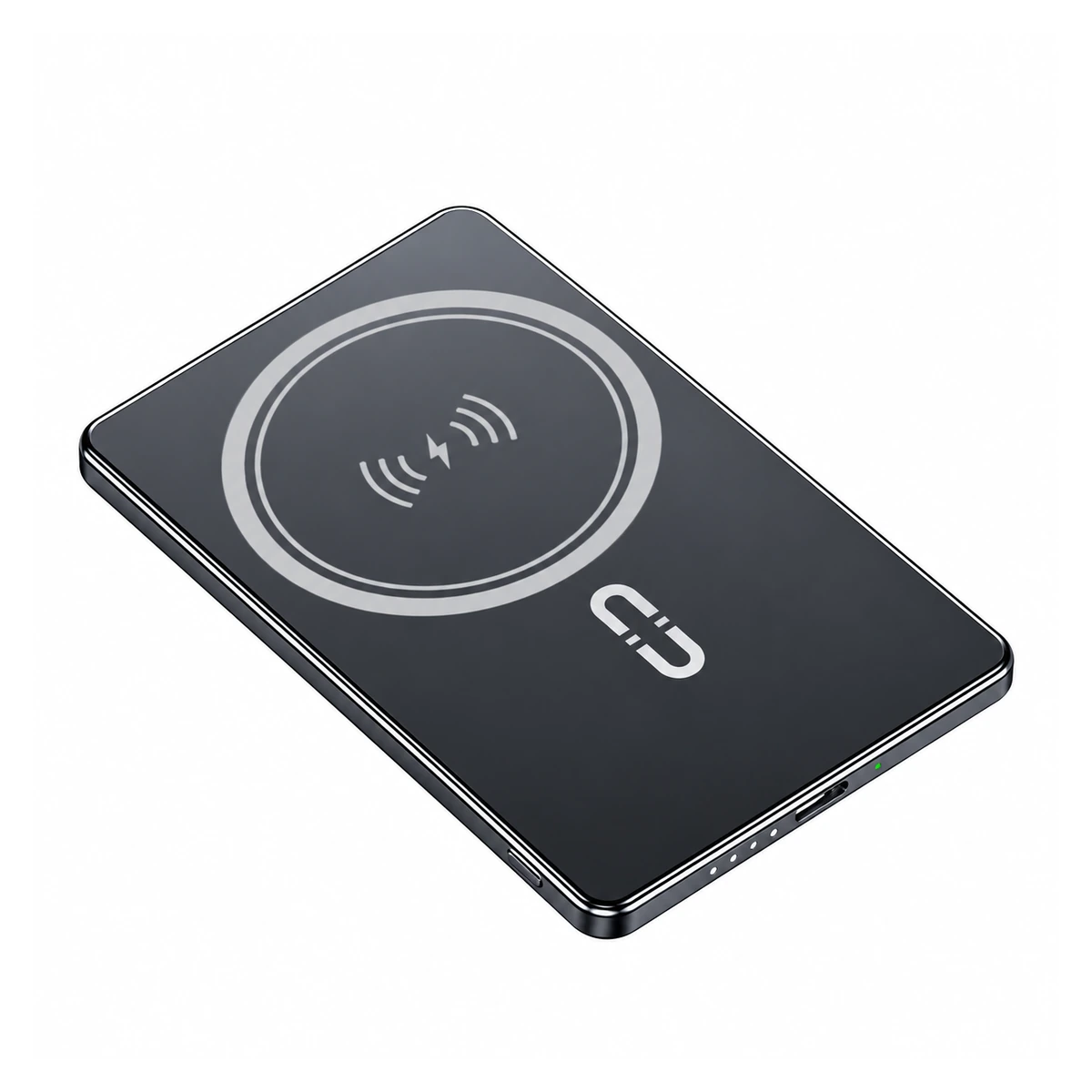 Y361-1 wireless charging power bank on a white background