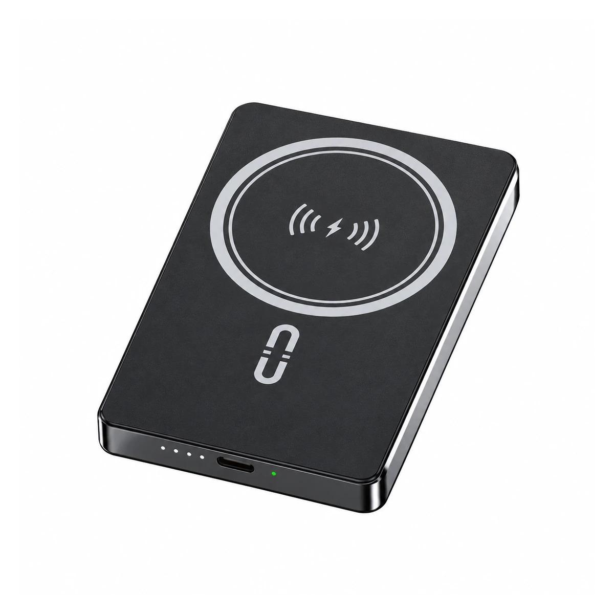 Y375-1 wireless charging power bank on a white background