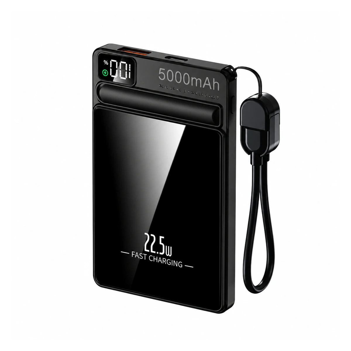 Y429 wireless charging power bank on a white background