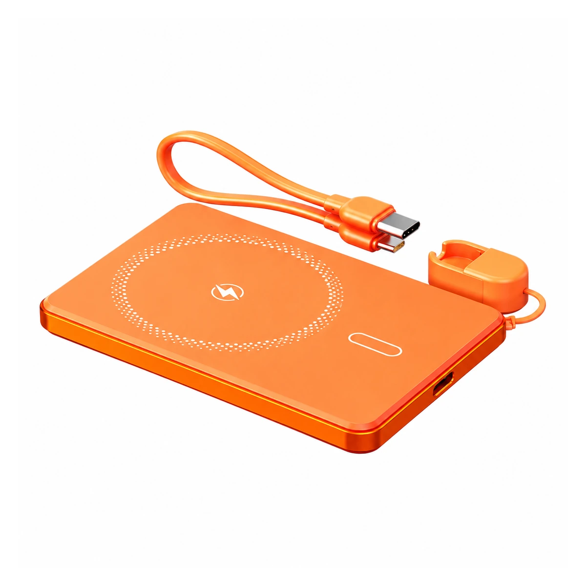 Y453 wireless charging power bank on a white background