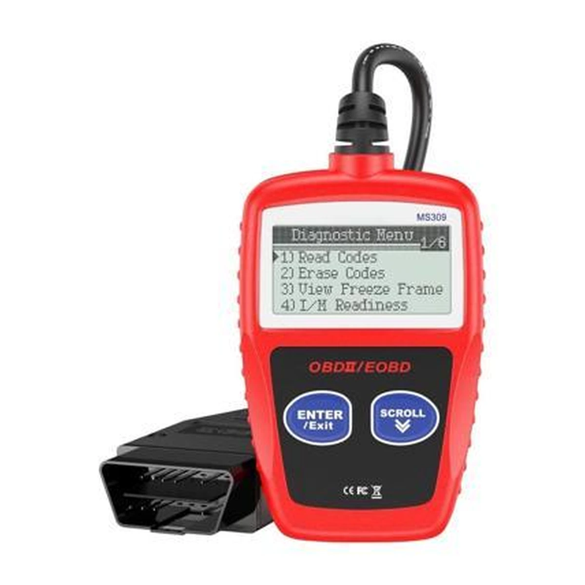 MS309 automotive diagnostic product on white background